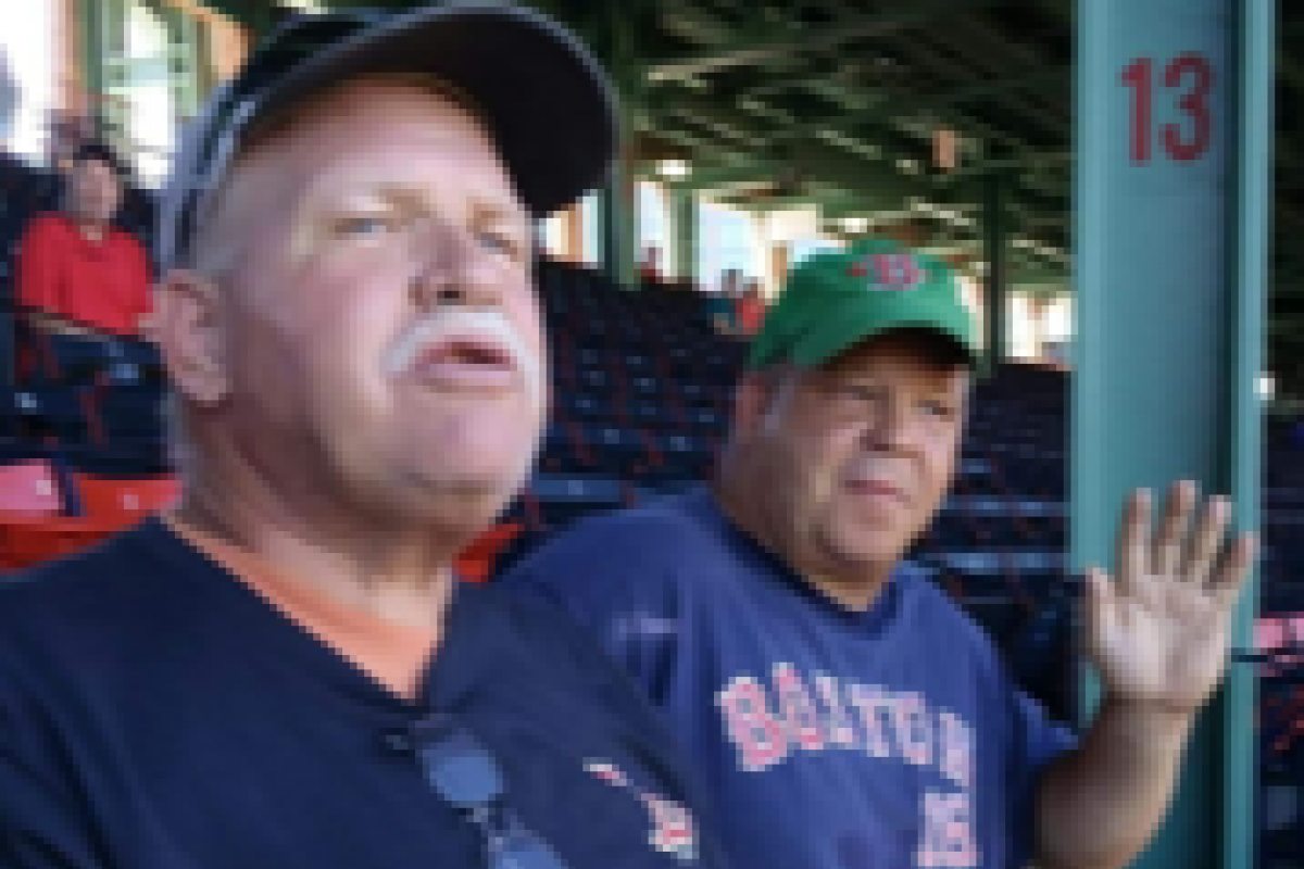 Bo and Larry at the Red Sox Game 2