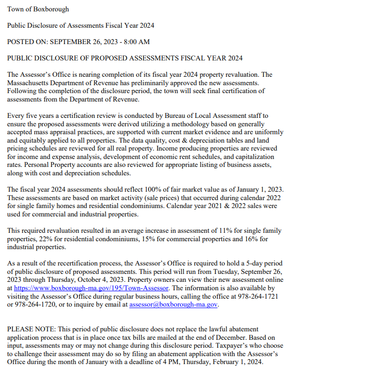 FY24 Disclosure Notice