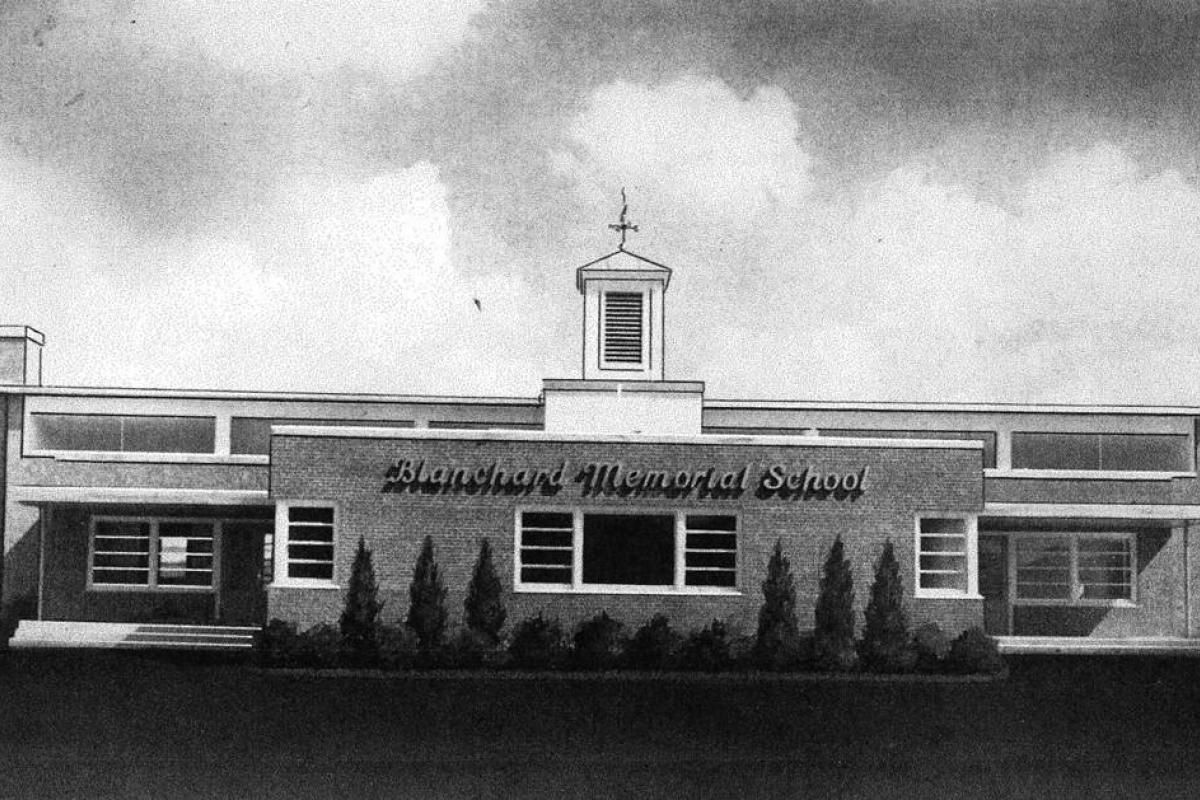 1954 - Original Blanchard Memorial School