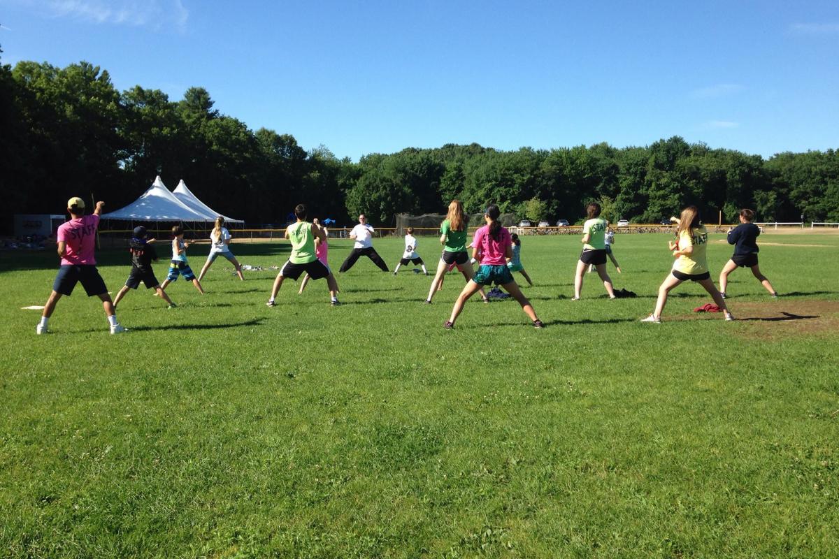 Excercise Class on a Field