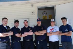 Boxborough Fire Department Members and Interns at Blanchard School SAFE Day in May 2009